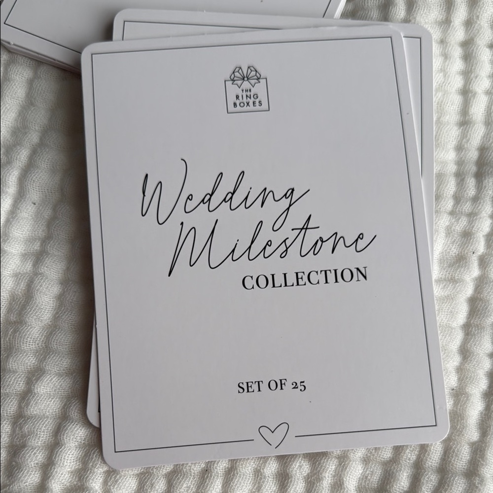 Wedding Milestone Collection Cards